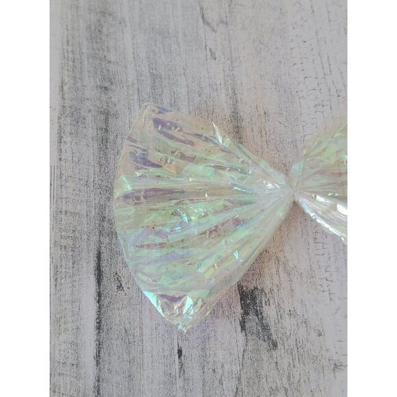 Plastic shiny rainbow bow Xmas Decor figure - Picture 3 of 4